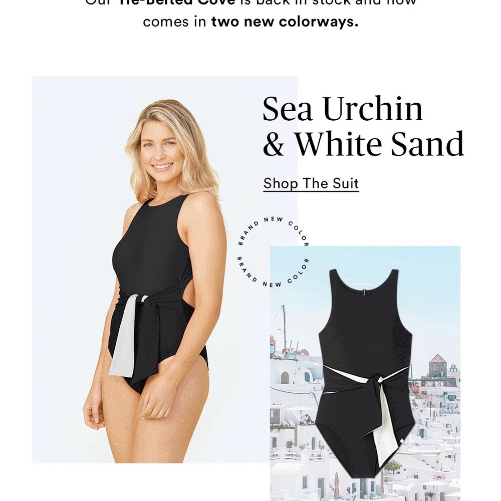 NWT Summersalt the tie belted cove